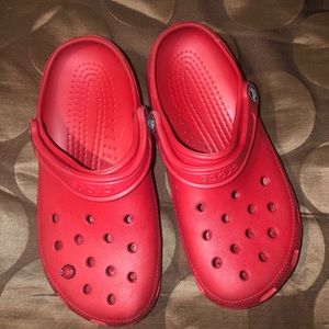 Red Crocs